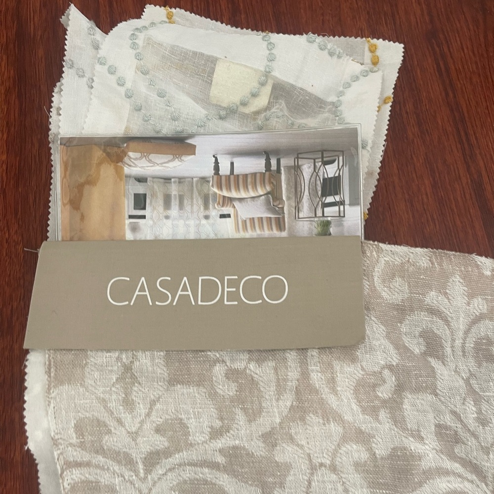 Casadeco Mano 8163 Sample Fabric | 3 Yards | Designer Upholstery/Fabric Sample | - Picture 2 of 10